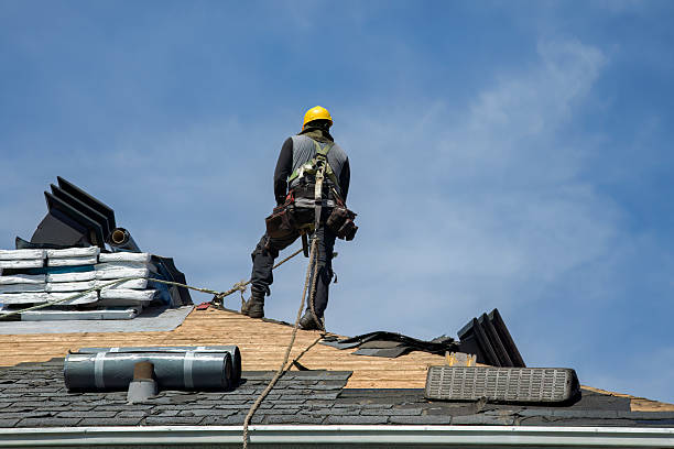 Professional Roof Installation technician working in Keene, NY